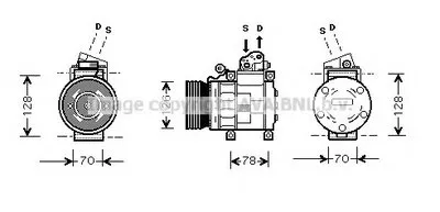 Компрессор, кондиционер AVA QUALITY COOLING купить