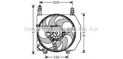 Вентилятор, охлаждение двигателя AVA QUALITY COOLING купить