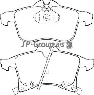 Комплект тормозных колодок, дисковый тормоз QH JP GROUP купить