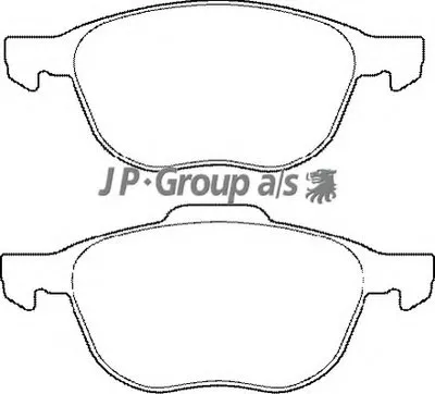 Комплект тормозных колодок, дисковый тормоз QH JP GROUP купить