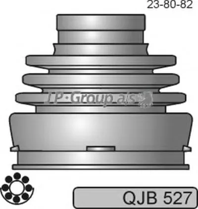 Комплект пылника, приводной вал QH JP GROUP купить