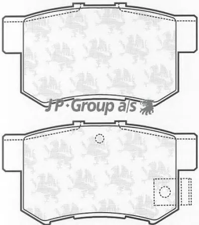 Комплект тормозных колодок, дисковый тормоз QH JP GROUP купить