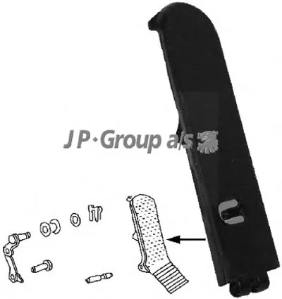 Накладка на педаль, педаль акселоратора JP GROUP купить