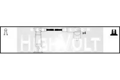 Комплект проводов зажигания HighVolt STANDARD купить