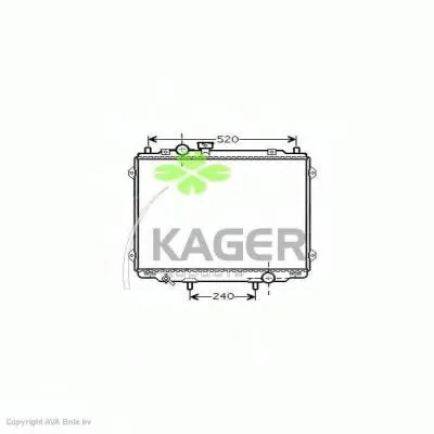 Радиатор, охлаждение двигателя KAGER купить