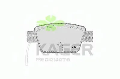 Комплект тормозных колодок, дисковый тормоз KAGER купить