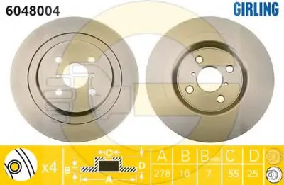 Тормозной диск GIRLING купить