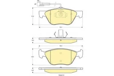 Комплект тормозных колодок, дисковый тормоз GIRLING купить
