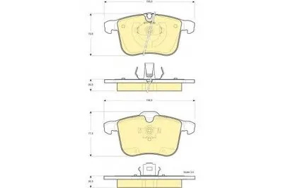 Комплект тормозных колодок, дисковый тормоз GIRLING купить