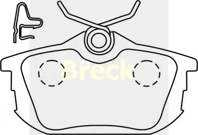 Комплект тормозных колодок, дисковый тормоз BRECK купить