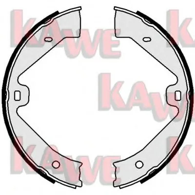 Комплект тормозных колодок, стояночная тормозная система KAWE купить