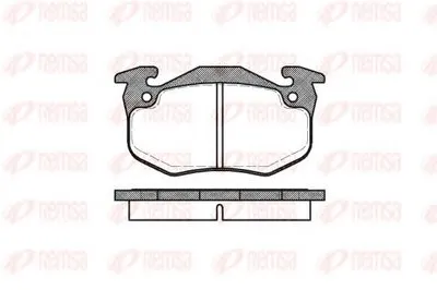 Комплект тормозных колодок, дисковый тормоз KAWE купить