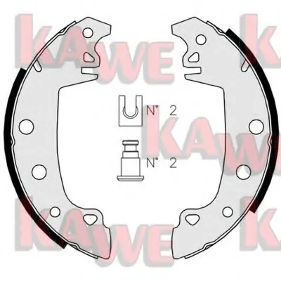 Комплект тормозных колодок KAWE купить