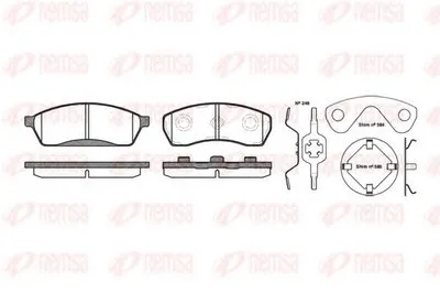 Комплект тормозных колодок, дисковый тормоз KAWE купить
