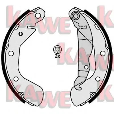 Комплект тормозных колодок KAWE купить