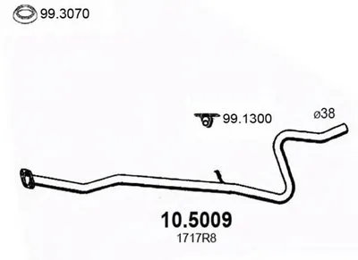 Труба выхлопного газа ASSO купить