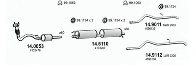 Система выпуска ОГ ASSO купить