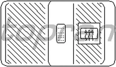 Выключатель, обогреватель заднего стекла TOPRAN купить