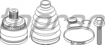 Шарнирный комплект, приводной вал TOPRAN купить