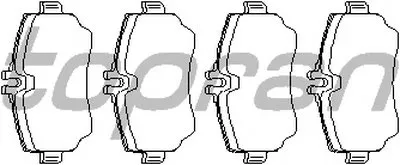 Комплект тормозных колодок, дисковый тормоз TOPRAN купить