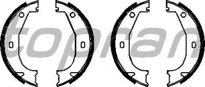 Комплект тормозных колодок, стояночная тормозная система TOPRAN купить