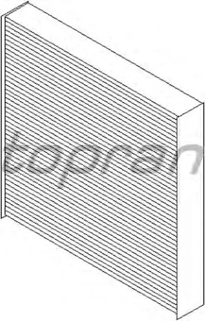 Фильтр, воздух во внутренном пространстве TOPRAN купить