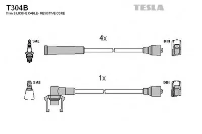 Комплект проводов зажигания TESLA купить