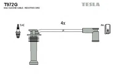 Комплект проводов зажигания TESLA купить