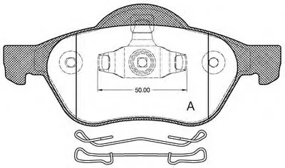 Комплект тормозных колодок, дисковый тормоз ADVANCE OPEN PARTS купить