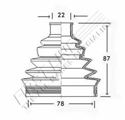 Пыльник, приводной вал FIRST LINE купить