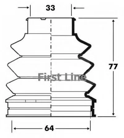 Пыльник, приводной вал FIRST LINE купить