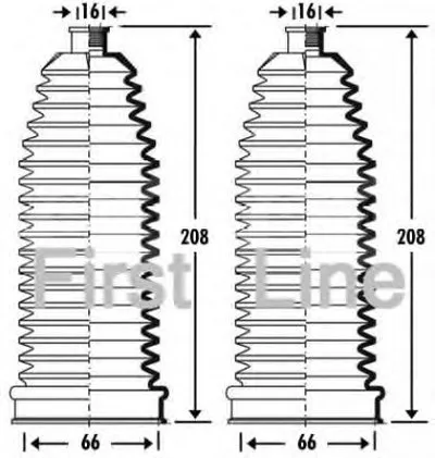 Пыльник, рулевое управление FIRST LINE купить