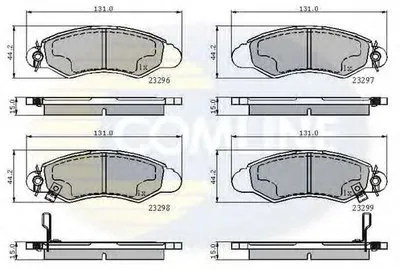 Комплект тормозных колодок, дисковый тормоз Comline COMLINE купить