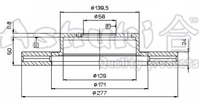 Тормозной диск ASHUKI купить