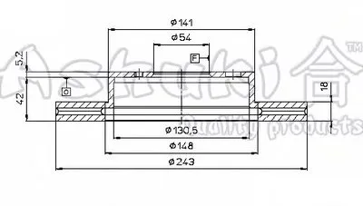 Тормозной диск ASHUKI купить