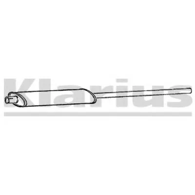 Средний глушитель выхлопных газов KLARIUS купить