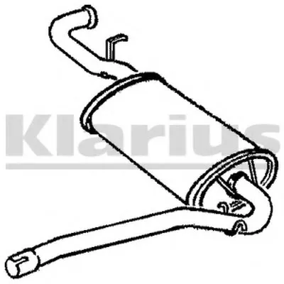 Глушитель выхлопных газов конечный KLARIUS купить