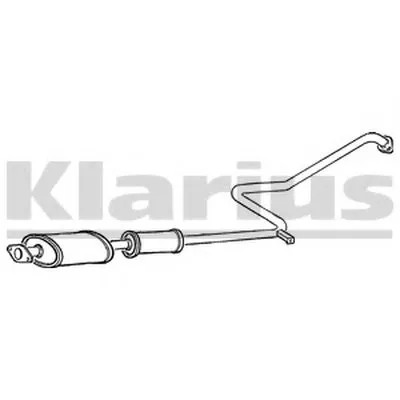 Средний глушитель выхлопных газов KLARIUS купить