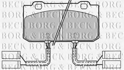 Комплект тормозных колодок, дисковый тормоз BORG & BECK купить