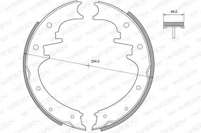 Комплект тормозных колодок WEEN купить