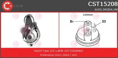 Стартер GENUINE SERIES CASCO купить