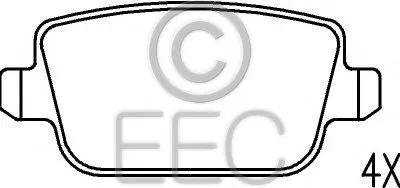 Комплект тормозных колодок, дисковый тормоз EEC купить