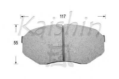Комплект тормозных колодок, дисковый тормоз KAISHIN купить