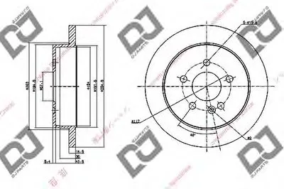 Тормозной диск DJ PARTS купить