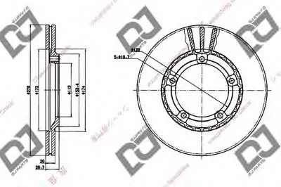 Тормозной диск DJ PARTS купить
