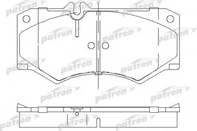 Комплект тормозных колодок, дисковый тормоз PATRON купить