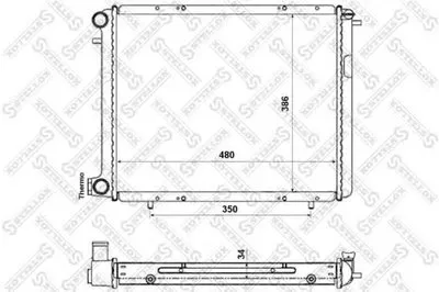 Радиатор, охлаждение двигателя STELLOX купить