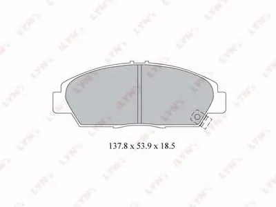 Комплект тормозных колодок, дисковый тормоз LYNXauto купить