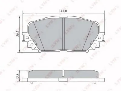 Комплект тормозных колодок, дисковый тормоз LYNXauto купить
