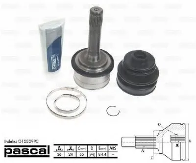 Шарнирный комплект, приводной вал PASCAL купить